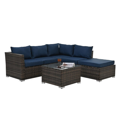 Patio Furniture, Outdoor Furniture, Seasonal PE Wicker Furniture, 4 Se