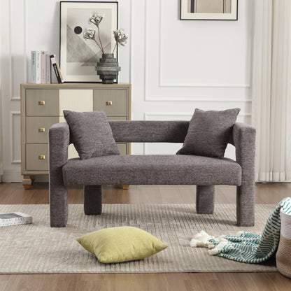 Modern Chenille Loveseat Sofa