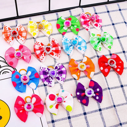 20-30pcs Dog Hair Bows