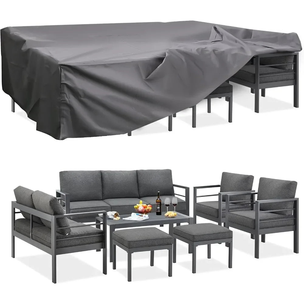 7pc Modern Outdoor Patio Furniture with Coffee Table