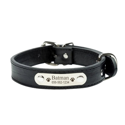 Personalized Leather Dog Collar