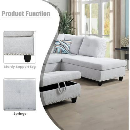 L-shaped Sectional Sofa with Modern Look