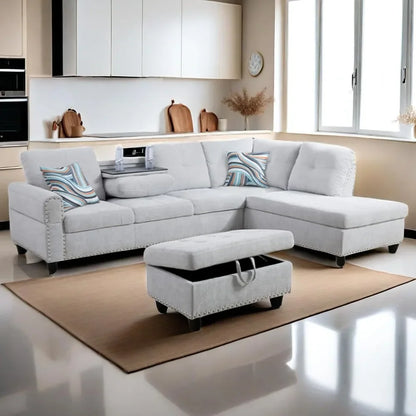 L-shaped Sectional Sofa with Modern Look