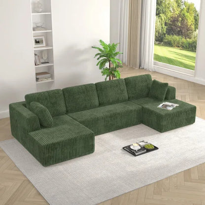 Modern U-Shaped Modular Living Room Compression Couch