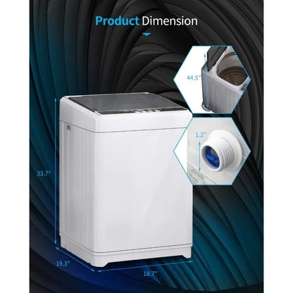 Washer and Dryer Combo Set, Compact 17.6LBS Full-Automatic