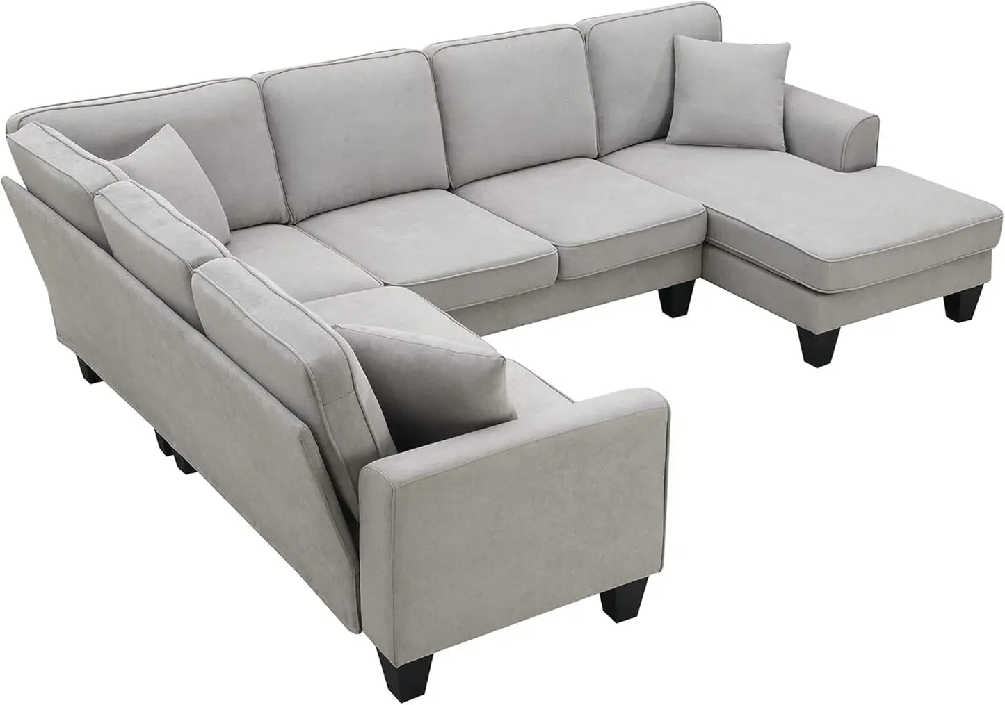 7 Seat Modern Convertible Sectional U-Shaped Sofa