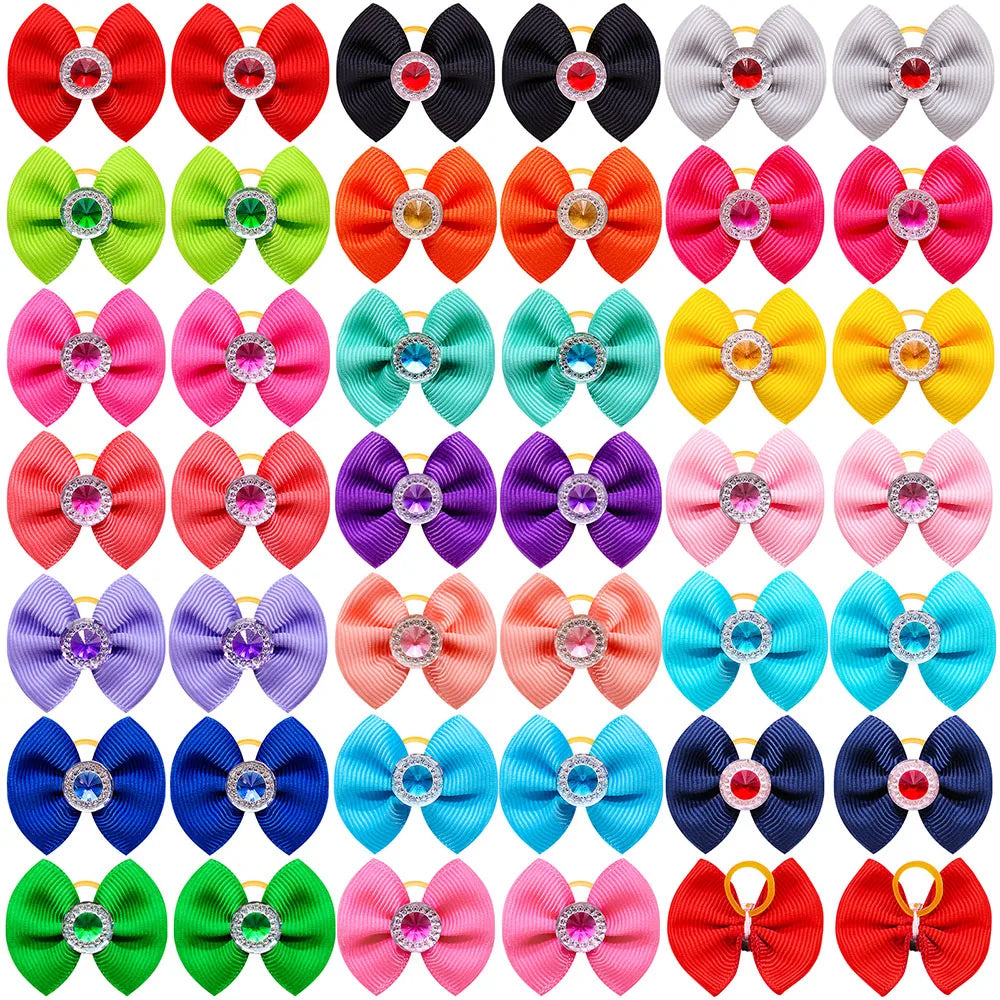 20-30pcs Dog Hair Bows