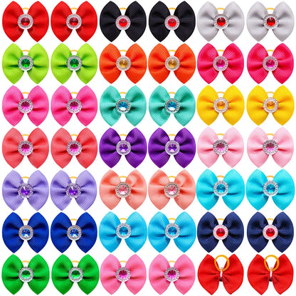 20-30pcs Dog Hair Bows