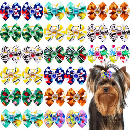 20-30pcs Dog Hair Bows