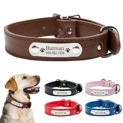 Personalized Leather Dog Collar