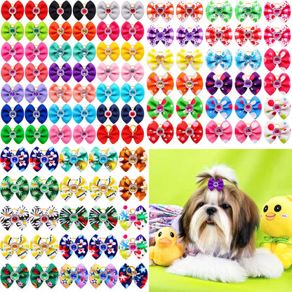 20-30pcs Dog Hair Bows