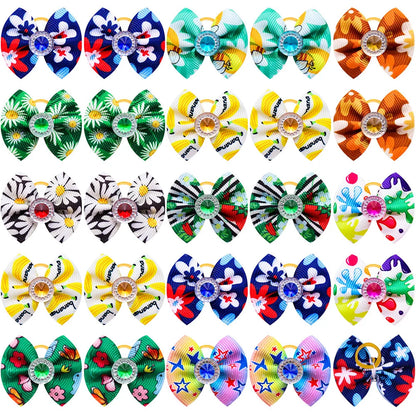 20-30pcs Dog Hair Bows