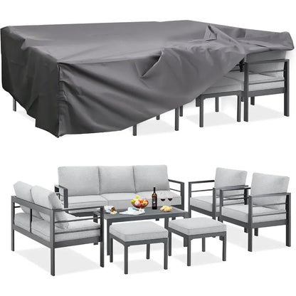 7pc Modern Outdoor Patio Furniture with Coffee Table