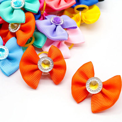 20-30pcs Dog Hair Bows