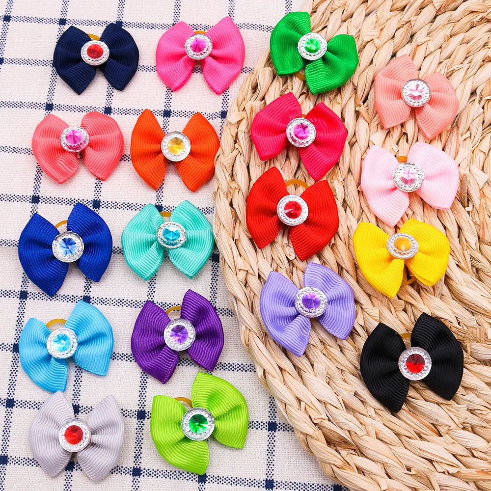 20-30pcs Dog Hair Bows