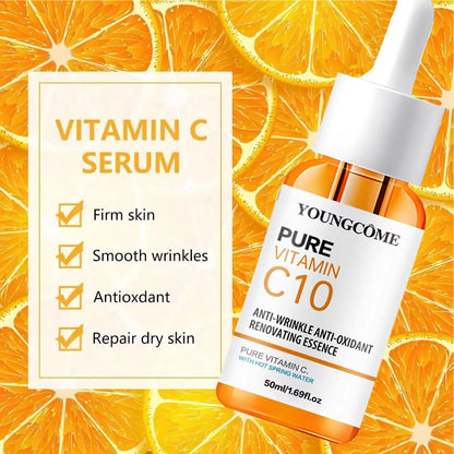 POWERFUL Vitamin C Facial Essence Beauty Hyaluronic Acid Serum