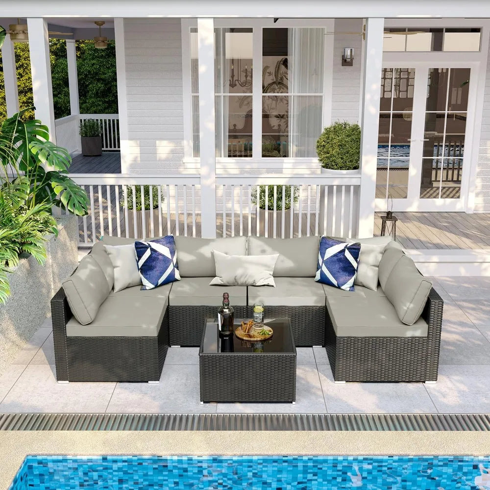 7 Pieces Patio Furniture Set