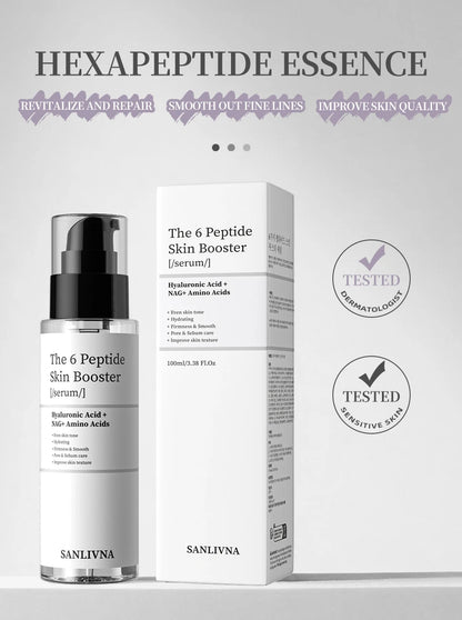 6 Peptide Facial Refreshing Skin Care Set - Contains Collagen to Improve Fine Lines, Brighten Skin, Moisturize, and Nourish