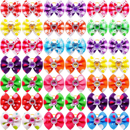 20-30pcs Dog Hair Bows