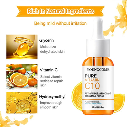 POWERFUL Vitamin C Facial Essence Beauty Hyaluronic Acid Serum