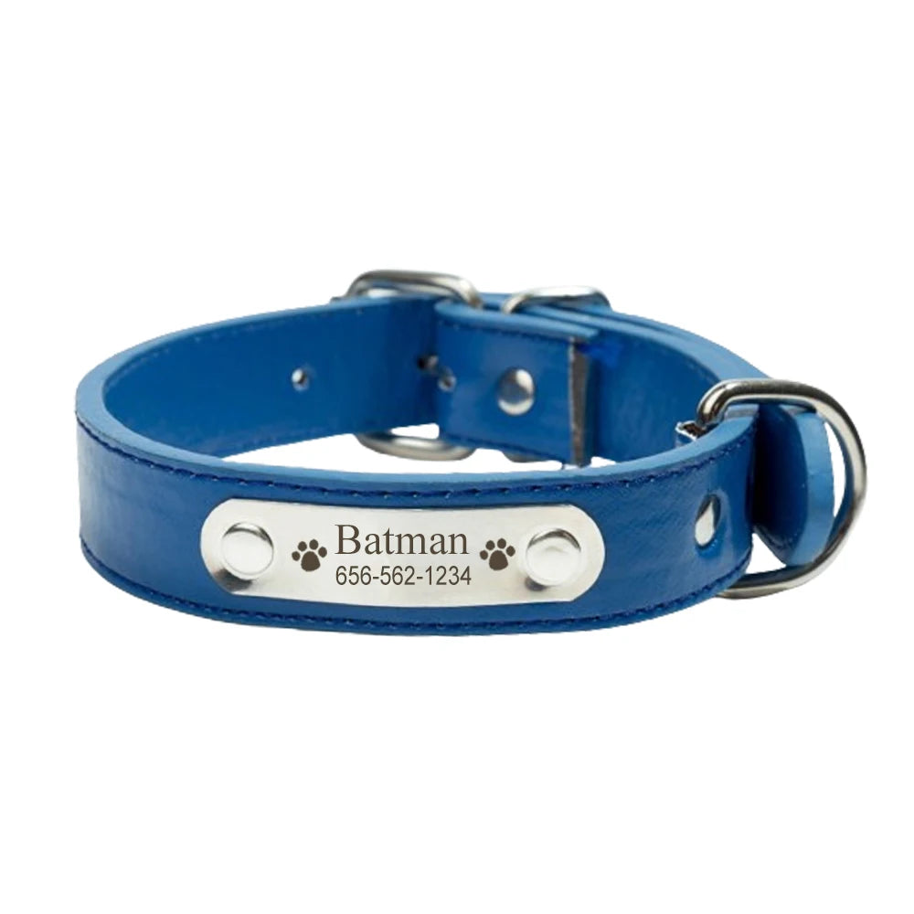 Personalized Leather Dog Collar