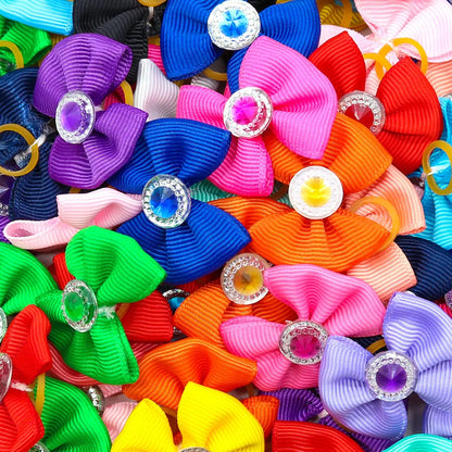 20-30pcs Dog Hair Bows