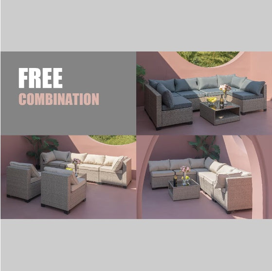 7-piece Patio Sofa Furniture Set