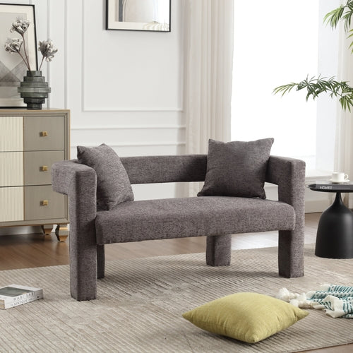 Modern Chenille Loveseat Sofa