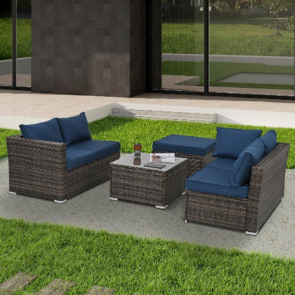 Patio Furniture, Outdoor Furniture, Seasonal PE Wicker Furniture, 4 Se